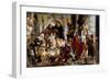 Christ Driving the Money Changers from the Temple-Jacob Jordaens-Framed Premium Giclee Print