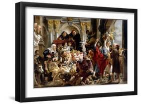 Christ Driving the Money Changers from the Temple-Jacob Jordaens-Framed Giclee Print