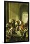 Christ Driving the Money-Changers from the Temple-School of Eustache Le Sueur-Framed Giclee Print