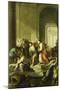 Christ Driving the Money-Changers from the Temple-School of Eustache Le Sueur-Mounted Giclee Print