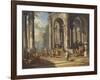 Christ Driving the Money Changers from the Temple-Giovanni Paolo Panini-Framed Giclee Print