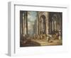 Christ Driving the Money Changers from the Temple-Giovanni Paolo Panini-Framed Giclee Print