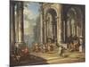 Christ Driving the Money Changers from the Temple-Giovanni Paolo Panini-Mounted Giclee Print