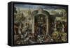 Christ Driving the Money Changers from the Temple-null-Framed Stretched Canvas