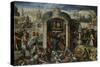 Christ Driving the Money Changers from the Temple-null-Stretched Canvas