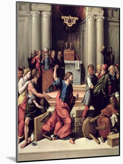 Christ Driving the Money-Changers from the Temple-Benvenuto Tisi Da Garofalo-Mounted Giclee Print