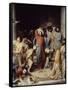 Christ Driving the Money Changers Out of Temple-Carl Bloch-Framed Stretched Canvas