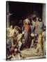 Christ Driving the Money Changers Out of Temple-Carl Bloch-Stretched Canvas