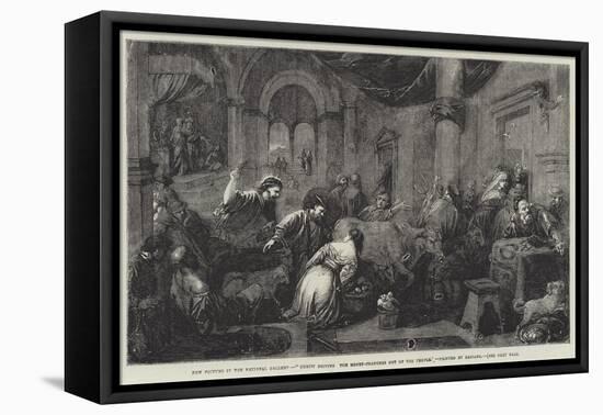 Christ Driving the Money-Changers Out of the Temple-Jacopo Bassano-Framed Stretched Canvas