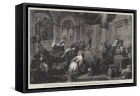 Christ Driving the Money-Changers Out of the Temple-Jacopo Bassano-Framed Stretched Canvas