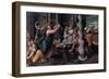 Christ Driving the Money Lenders from the Temple, 1580-1585-Ippolito Scarsellino-Framed Giclee Print