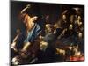Christ Driving the Money-Lenders from the Temple-Valentin de Boulogne-Mounted Giclee Print
