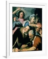 Christ Driving the Moneychangers from the Temple, 1626-Rembrandt van Rijn-Framed Giclee Print