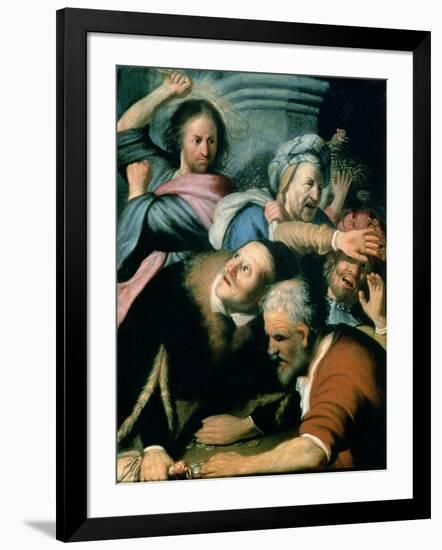 Christ Driving the Moneychangers from the Temple, 1626-Rembrandt van Rijn-Framed Giclee Print