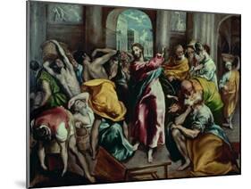 Christ Driving the Moneylenders from the Temple, 1600-El Greco-Mounted Giclee Print