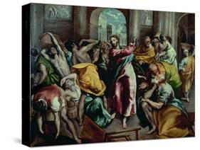 Christ Driving the Moneylenders from the Temple, 1600-El Greco-Stretched Canvas