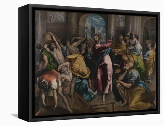 Christ Driving the Traders from the Temple, Ca. 1600-El Greco-Framed Stretched Canvas