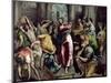 Christ Driving the Traders from the Temple, circa 1600-El Greco-Mounted Giclee Print