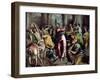 Christ Driving the Traders from the Temple, circa 1600-El Greco-Framed Giclee Print