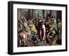 Christ Driving the Traders from the Temple, circa 1600-El Greco-Framed Giclee Print