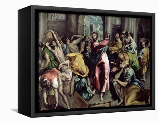 Christ Driving the Traders from the Temple, circa 1600-El Greco-Framed Stretched Canvas