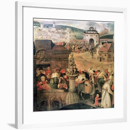 Christ Driving the Traders from the Temple' (Detail), C1584-1638-Pieter Brueghel the Younger-Framed Giclee Print