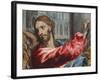 Christ Driving the Traders from the Temple, Detail of Christ, C.1600-El Greco-Framed Giclee Print
