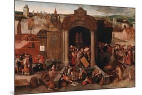 Christ Driving The Traders From The Temple-Pieter Bruegel the Elder-Mounted Giclee Print