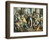 Christ Driving the Traders from the Temple-El Greco-Framed Art Print