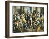 Christ Driving the Traders from the Temple-El Greco-Framed Art Print