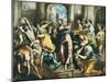 Christ Driving the Traders from the Temple-El Greco-Mounted Art Print
