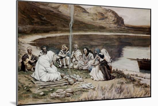 Christ Eating with His Disciples-James Tissot-Mounted Giclee Print