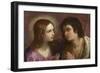 Christ Embracing Saint John the Baptist, C. 1640-Guido Reni-Framed Giclee Print