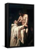 Christ Embracing St. Bernard-Francisco Ribalta-Framed Stretched Canvas