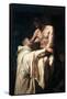 Christ Embracing St. Bernard-Francisco Ribalta-Framed Stretched Canvas