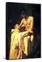 Christ Embracing St. Bernard-Francisco Ribalta-Framed Stretched Canvas