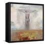Christ en croix-Odilon Redon-Framed Stretched Canvas