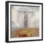 Christ en croix-Odilon Redon-Framed Giclee Print