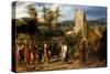 Christ Entering Jerusalem, 1551-1600-Jan van Hemessen-Stretched Canvas
