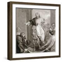 Christ Entering Jerusalem, Israel, C1810-C1844-Henry Corbould-Framed Giclee Print