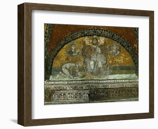 Christ Enthroned, Blessing-null-Framed Giclee Print