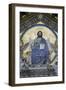 Christ Enthroned, Detail from Facade of St Andrew's Cathedral, Amalfi, Amalfi Coast-null-Framed Photographic Print