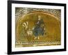 Christ Enthroned; Grand Logothete Theodore Metochites Presents the Model of the Hora Church-null-Framed Giclee Print