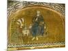 Christ Enthroned; Grand Logothete Theodore Metochites Presents the Model of the Hora Church-null-Mounted Giclee Print