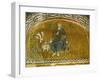 Christ Enthroned; Grand Logothete Theodore Metochites Presents the Model of the Hora Church-null-Framed Giclee Print