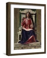 Christ Enthroned, (Saviour of the World), C1505-Giovanni Battista Cima Da Conegliano-Framed Giclee Print