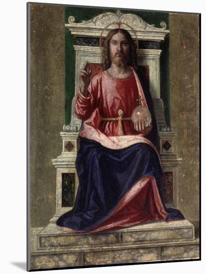Christ Enthroned, (Saviour of the World), C1505-Giovanni Battista Cima Da Conegliano-Mounted Giclee Print