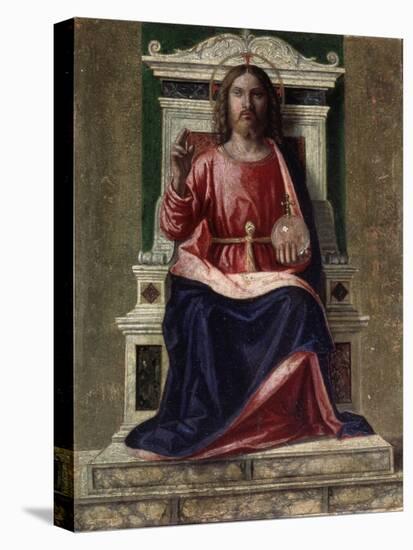 Christ Enthroned, (Saviour of the World), C1505-Giovanni Battista Cima Da Conegliano-Stretched Canvas