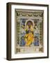 Christ Enthroned with Angels, Bas Relief-null-Framed Photographic Print