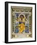 Christ Enthroned with Angels, Bas Relief-null-Framed Photographic Print